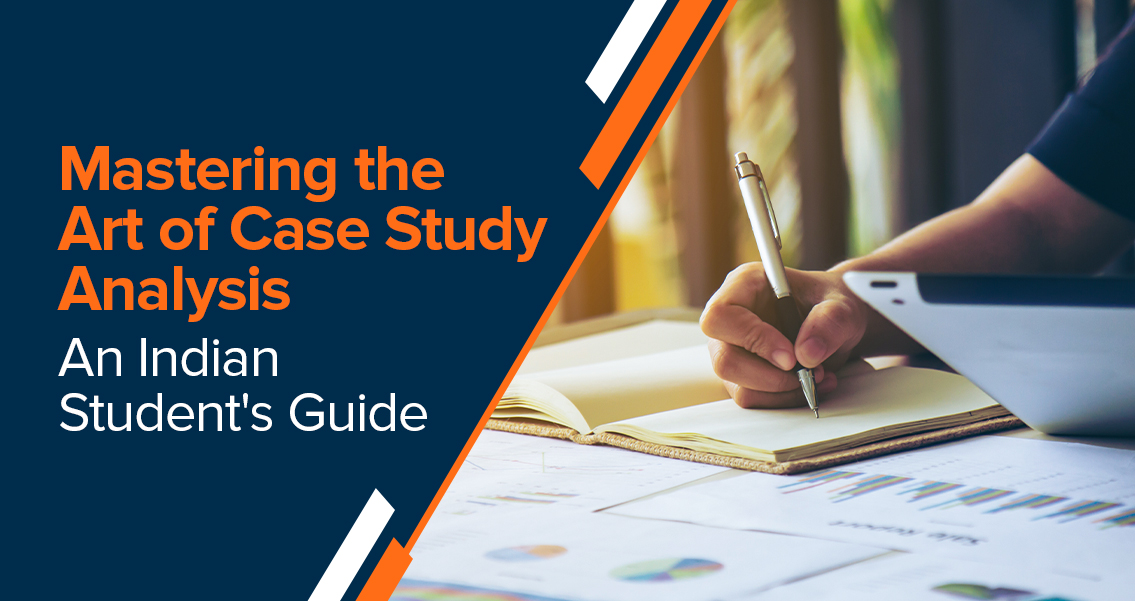 Indian student doing case study analysis