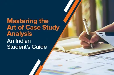 Indian student doing case study analysis